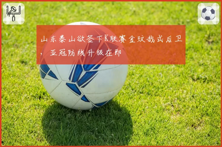 山东泰山欲签下K联赛金玟哉式后卫,亚冠防线升级在即