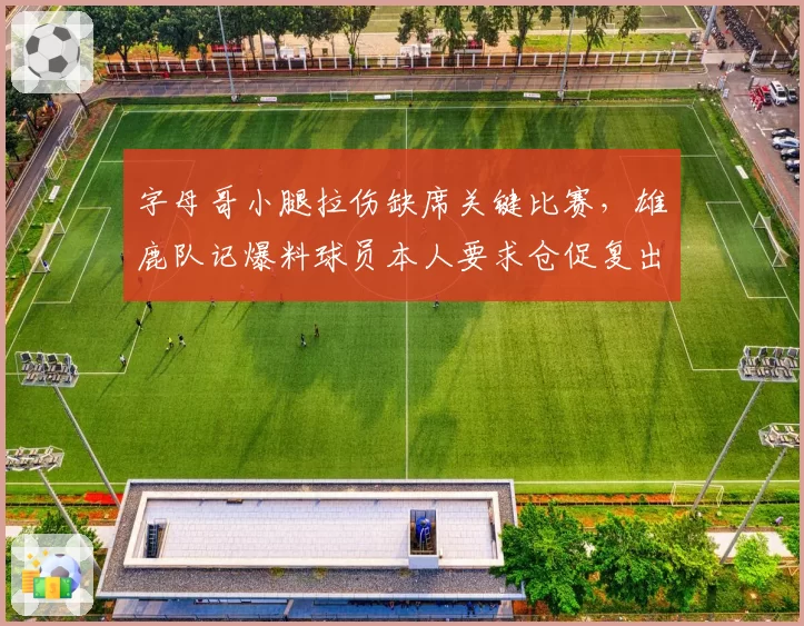 字母哥小腿拉伤缺席关键比赛，雄鹿队记爆料球员本人要求仓促复出